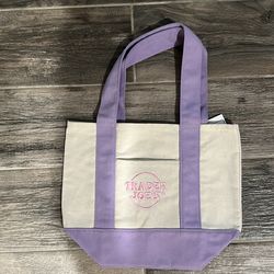 Trader Joe’s Mini Pastel Tote Bag Purple