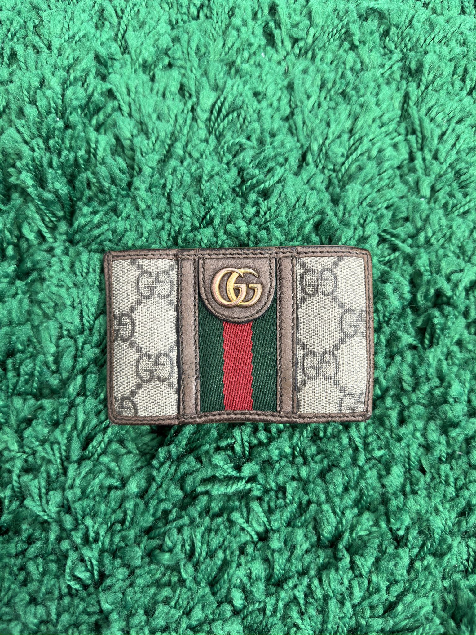 Gucci Ophidia Tape GG Logo Card Holder