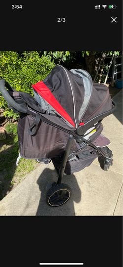 car seat and stroller