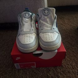 Nike Court Borough Low Recraft 'Sail Court Blue Bicoastal Size 3.5