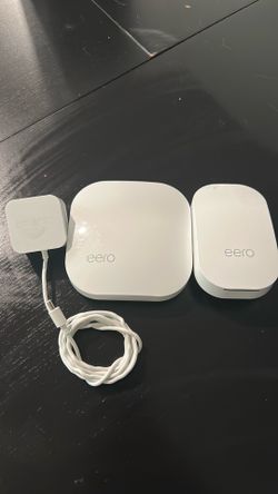Used Eero B010001 (1st Gen Eero Pro) Base + Extender – Good Working Condition