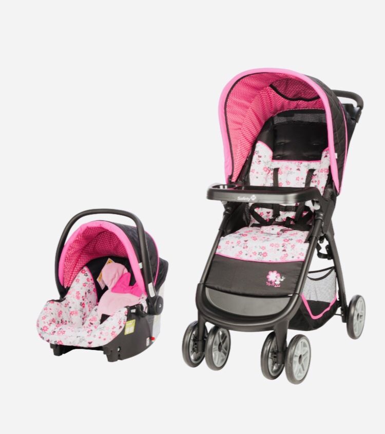 Disney baby amble quad travel system Minnie garden delight set