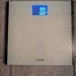 Bathroom Weight Scale, White 