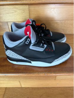 Nike Jordan 3 Black Cement Size 7 M/8.5 W