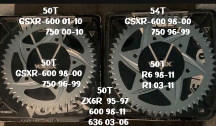 Vortex Stunt Sprockets 50T and 54T