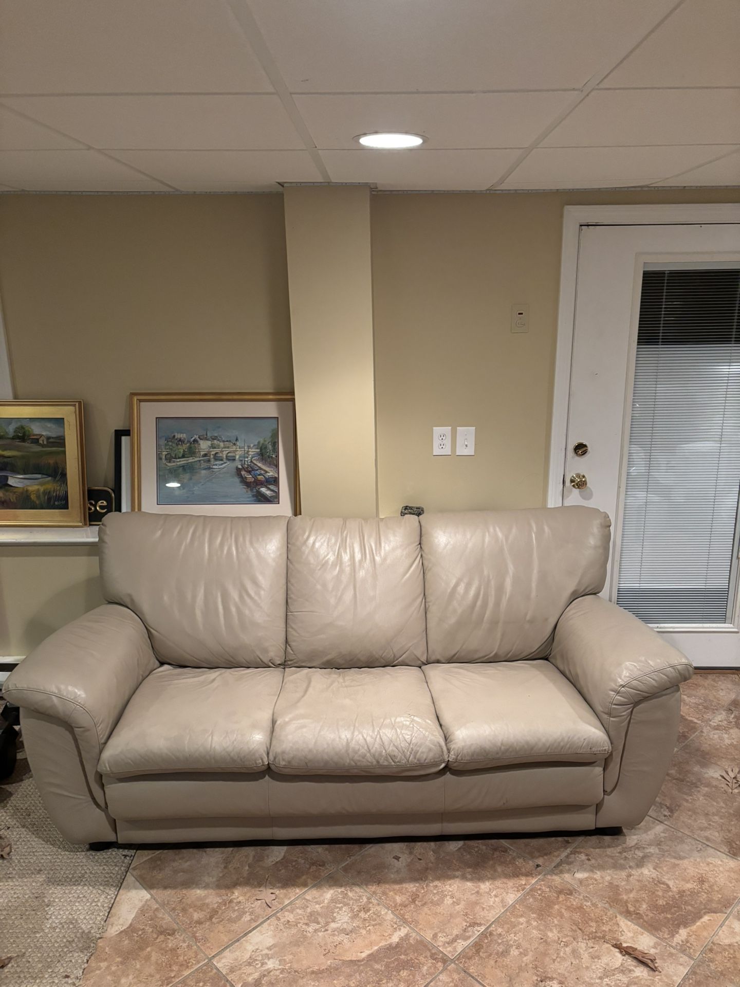 Leather Couch (delivery available)