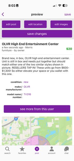 OLVR HIGH END ENTERTAINMENT CENTER