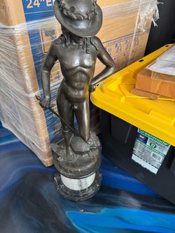 Vintage Bronze-Style Classical Figure Statue