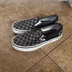 Black & Grey Checkered Vans