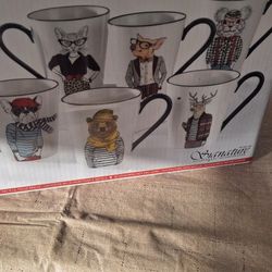 6 New Mugs Nice Gift