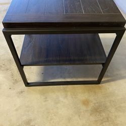 2 Rustic/Industrial Side Tables x2