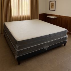 King Size Mattress Double Sided Of 10 Inches Thick New From Factory With its Plastic Also Available in Twin, Full or Queen Same Day Delivery