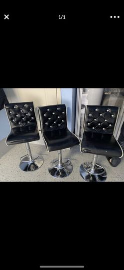 Three bar chairs