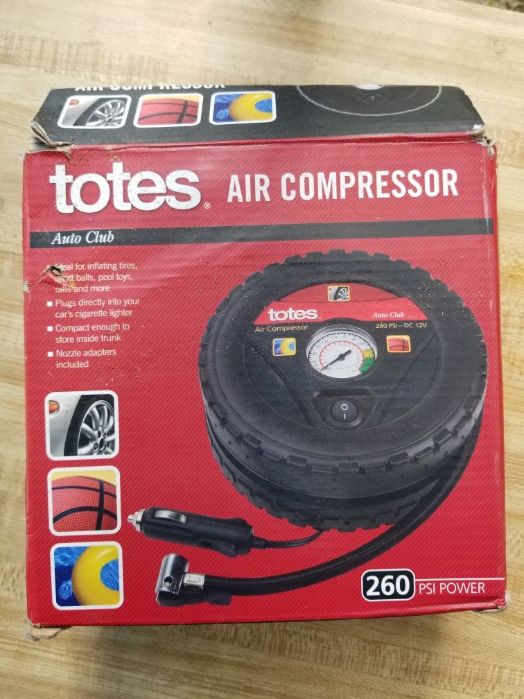 Totes Air Compressor. 260 PSI POWER