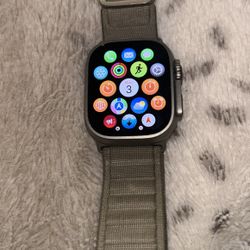 Brand New Apple Watch ultra 2- 49mm titanium case olive band