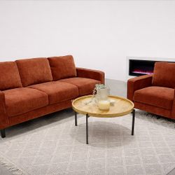Terracotta SOFA & LOVESEAT 😍😍 Fast Delivery Available !!