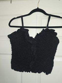 Zara Black Crop Top