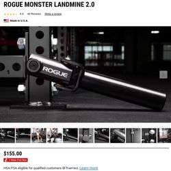 Rogue Premium Monster landmine black 2.0 version  power rack 1inch bolt mount  see other items 