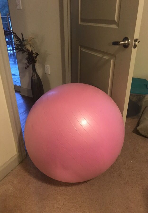 Large yoga exercise ball