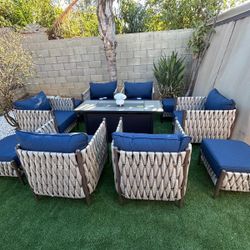 Brand New Patio Outdoor Furniture Set With Fire Pit