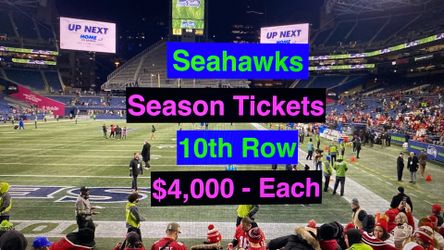 Seahawks Season Tickets Chiefs Patriots Rams 49ers