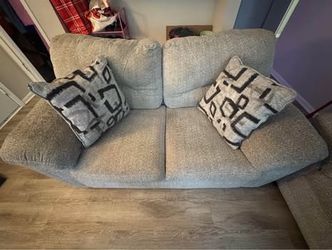 Grey Sofa and Loveseat Set