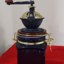 Herman Dodge & Sons Cobalt Blue Coffee Grinder Hues and Brews