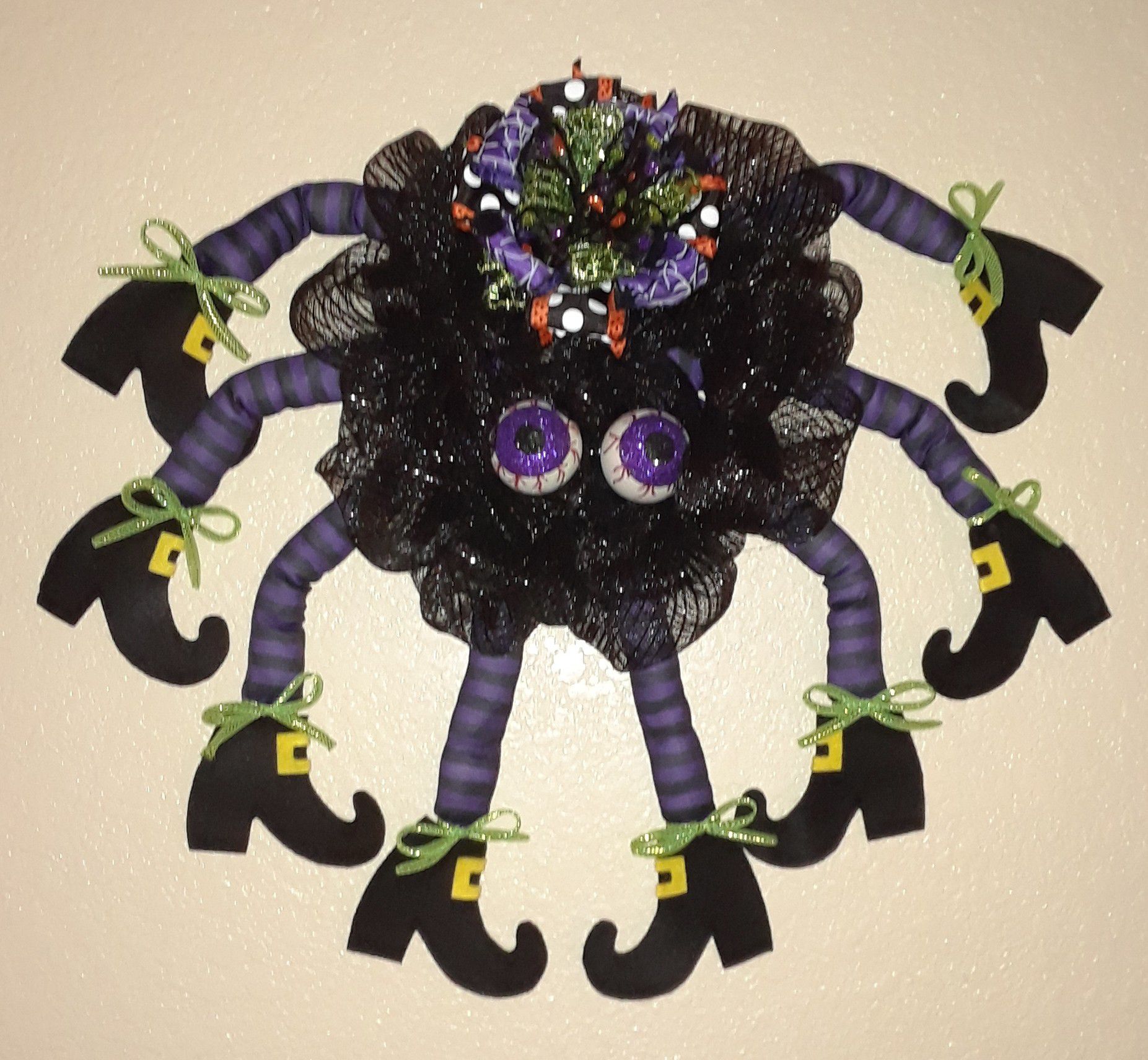 Halloween Spider Wreath / Decoration 