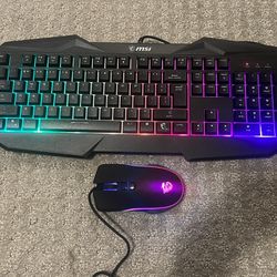 Gaming Mouse And Keyboard, Wired, MSI, Brand New!