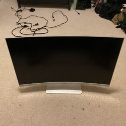 Hp 27 Inch Curved Monitor Display 