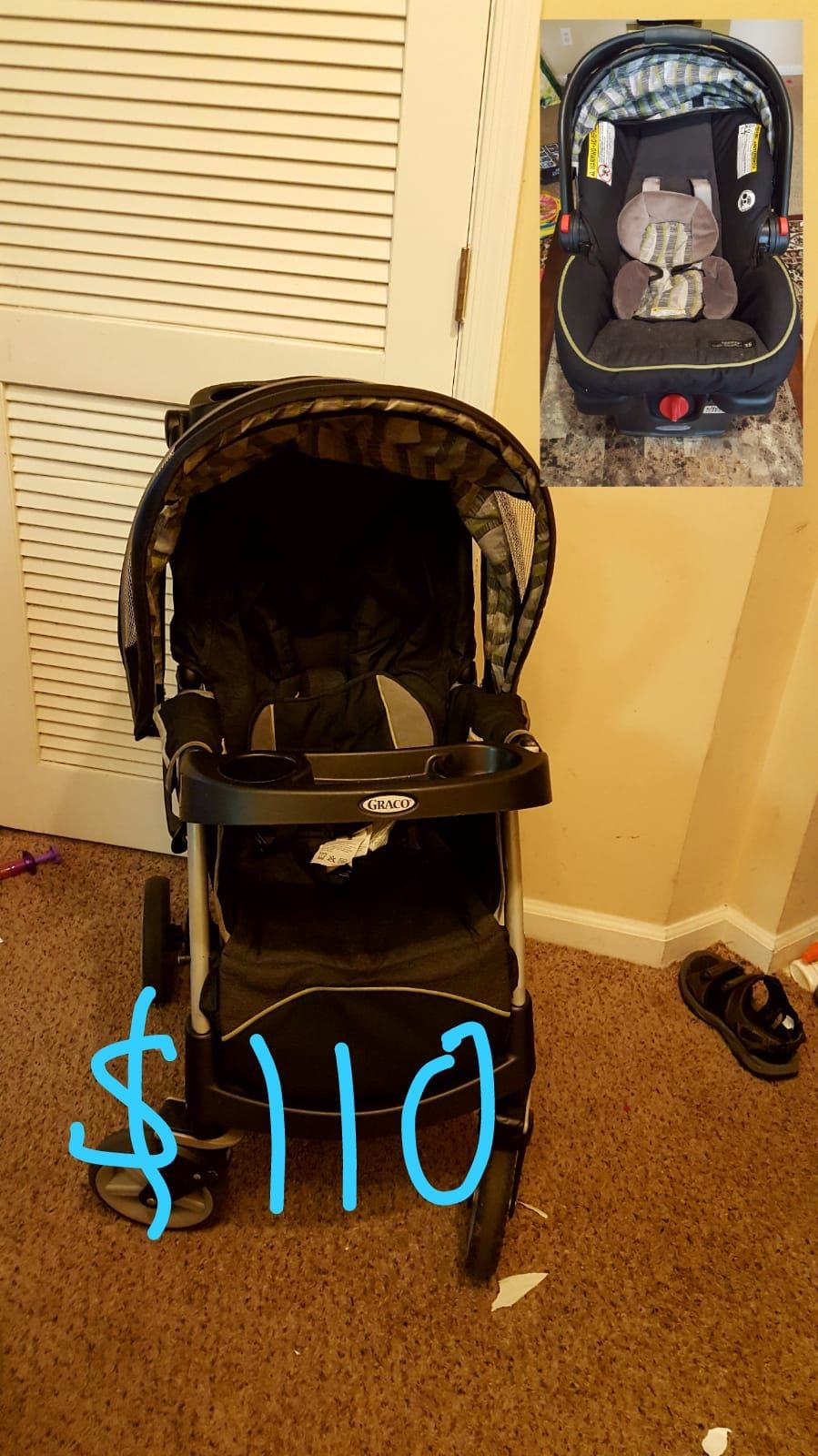 Stroller plus car seat Graco urbanlite click connect