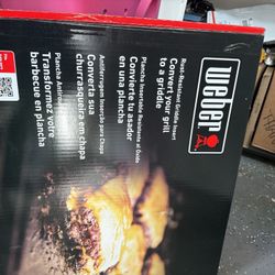 Weber Rust-Resistant Outdoor Griddle Insert for Searwood and Large Spirit Series Grills, Full-Size