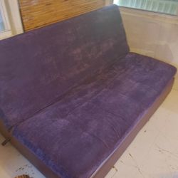 Plush Purple Futon 