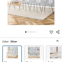 4 Clear Chairs