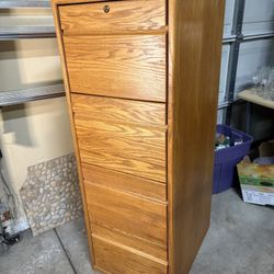 Wooden File Cabinet 