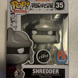 Funko Pop! Comics TMNT Shredder "Black & White Chase" PX Previews #35