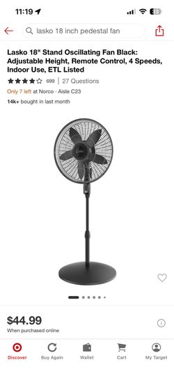 Lasko large room fan