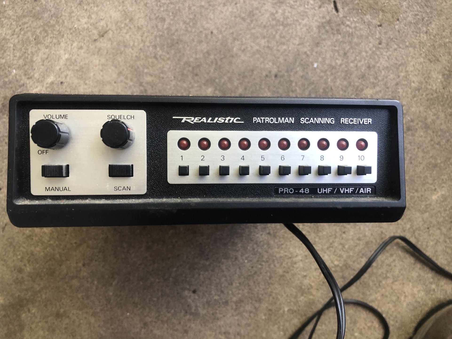 Vintage Realistic Police Scanner