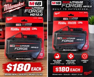 Milwaukee M18 REDLITHIUM FORGE HD12.0 Battery $180