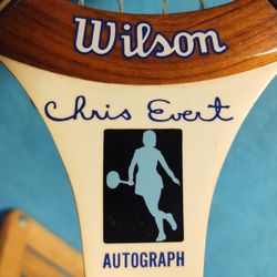 Vintage Tennis Racket Chris Everet