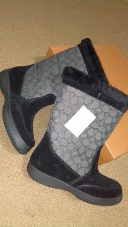 Women's Coach boots 9 and 1/2 NEW