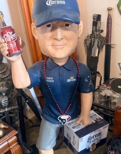 CORONA BEER 4FT TALL COACH JON GRUDEN BOBBLEHEAD NODDER FOOTBALL JOHN TAMPA BAY