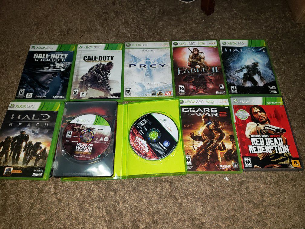 Xbox 360 game lot 10