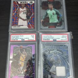 Soccer, Football And Baseball Signed,graded, And Patched Cards