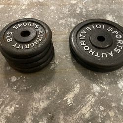 Sports Authority Weight Plates – 50 lbs Total (6 Plates)