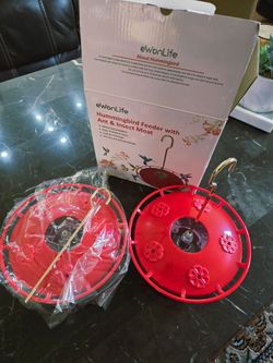 ewonLife Hummingbird Feeder with Ant & Insect Moat 2-pack