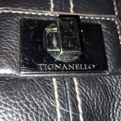Black Leather Designer Purse