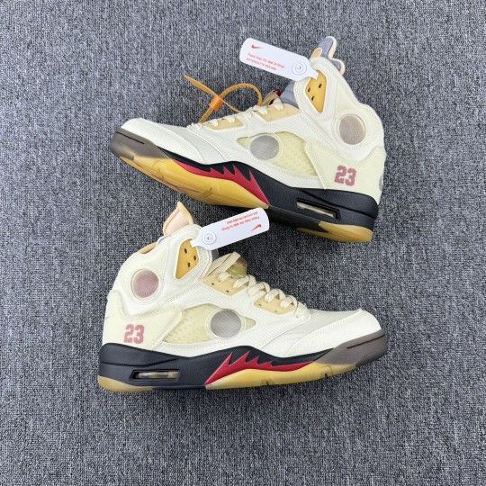 Off-White x Air Jordan 5 SP 'Sail'