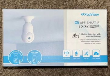 LaView Smart 2K Light Bulb Camera