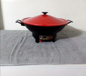 Vintage electric Wok with Lid